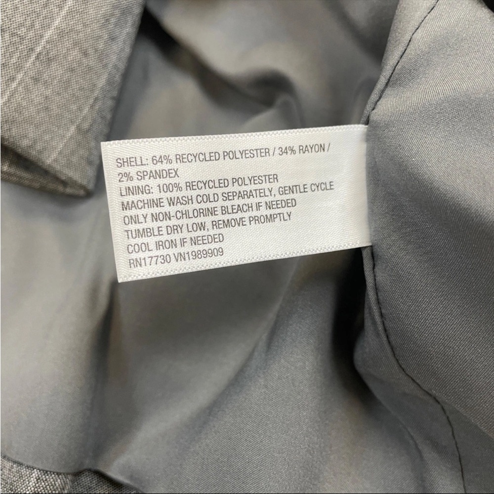 A New Day Women's Double
Breasted Blazer Gray Pinstripe - Picture 6 of 6
